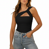 Kvinders Asymmetrisk En-Skulder Bodysuit