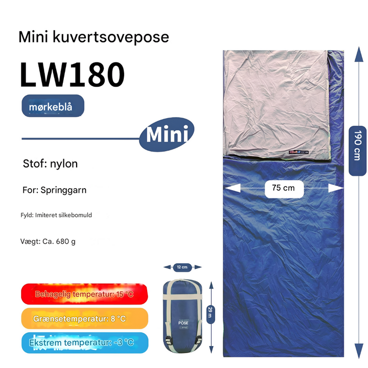 Kompakt sovepose