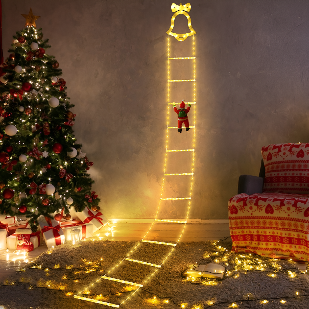 Klatrende julemandsdekoration