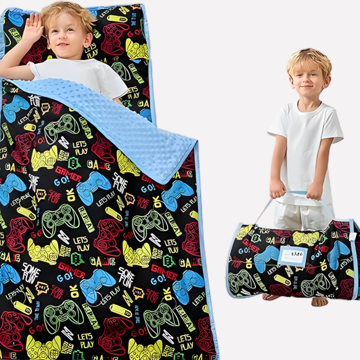 Tumling Nap Mat med Pude og Tæppe