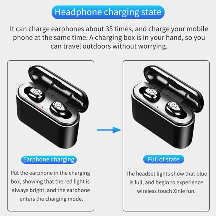 Kompakte trådløse sporthovedtelefoner med vandtæt design