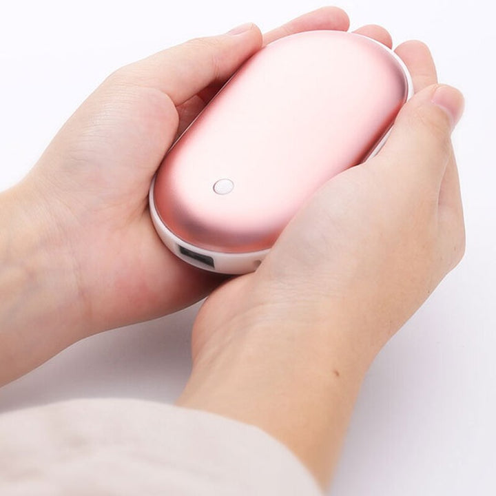 Genopladelig håndvarmer og powerbank, hurtig varme med USB-C-opladning