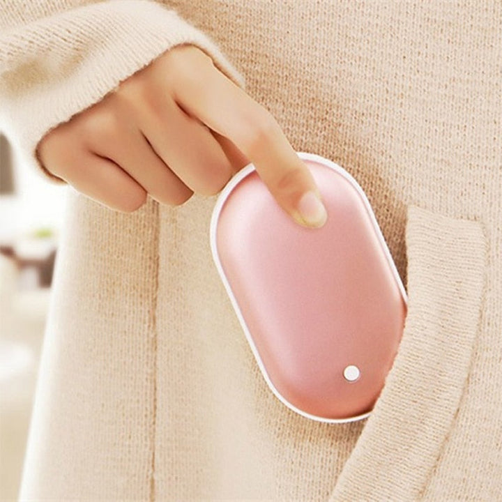 Genopladelig håndvarmer og powerbank, hurtig varme med USB-C-opladning