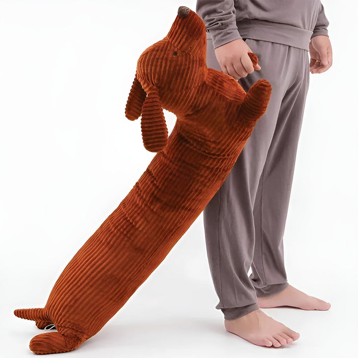Ergonomisk pude i plys, gravhund – DaxiRest