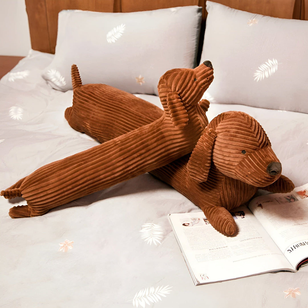 Ergonomisk pude i plys, gravhund – DaxiRest