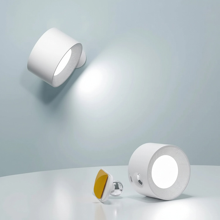 Trådløs magnetisk væglampe – FlexiHalo