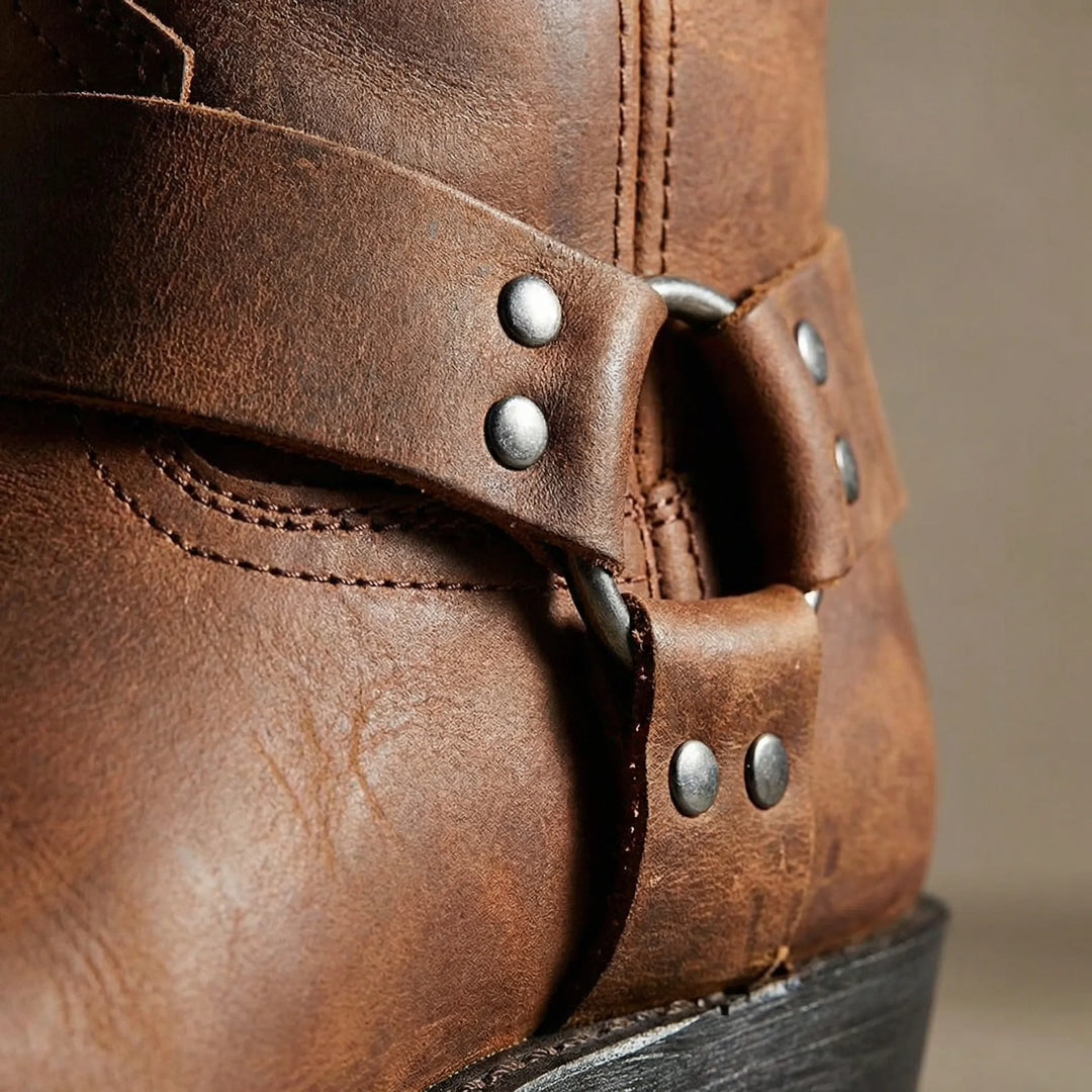 Klassiske western-slip-on-støvler med kort skaft