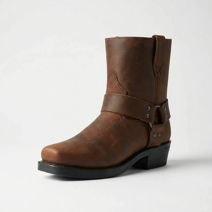 Klassiske western-slip-on-støvler med kort skaft