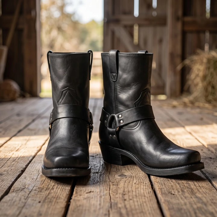 Klassiske western-slip-on-støvler med kort skaft