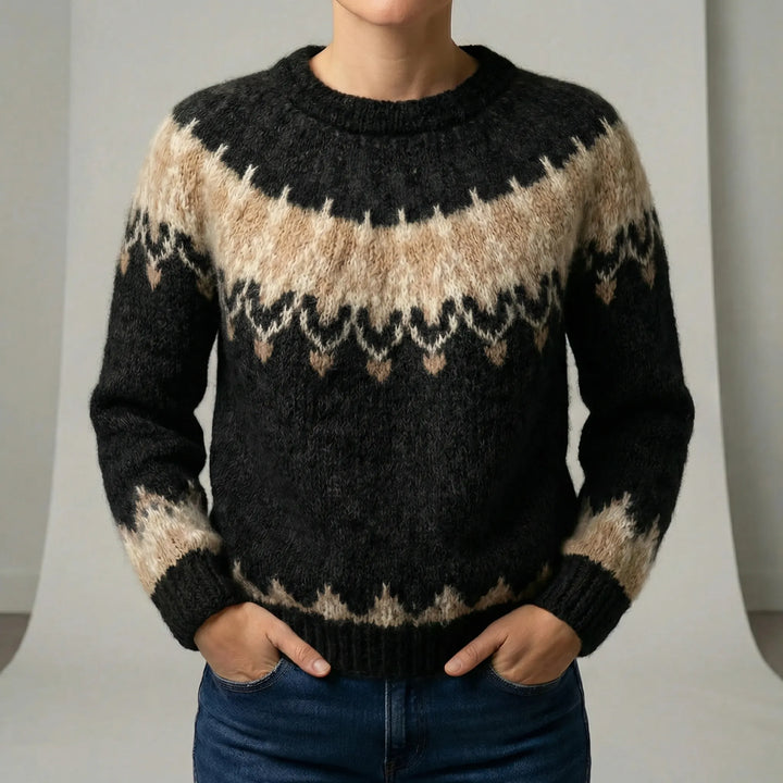 Klassisk sweater med rund hals - Xenia