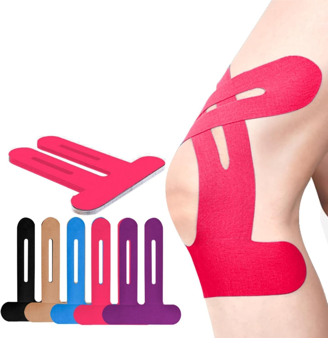 Knæbandage | Færdigskåret kinesiotape | Åndbar knæstøtte | Flexify
