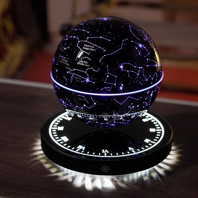 SkyOrbit | Lampe med svævende, roterende stjernebillede | Magnetisk levitation