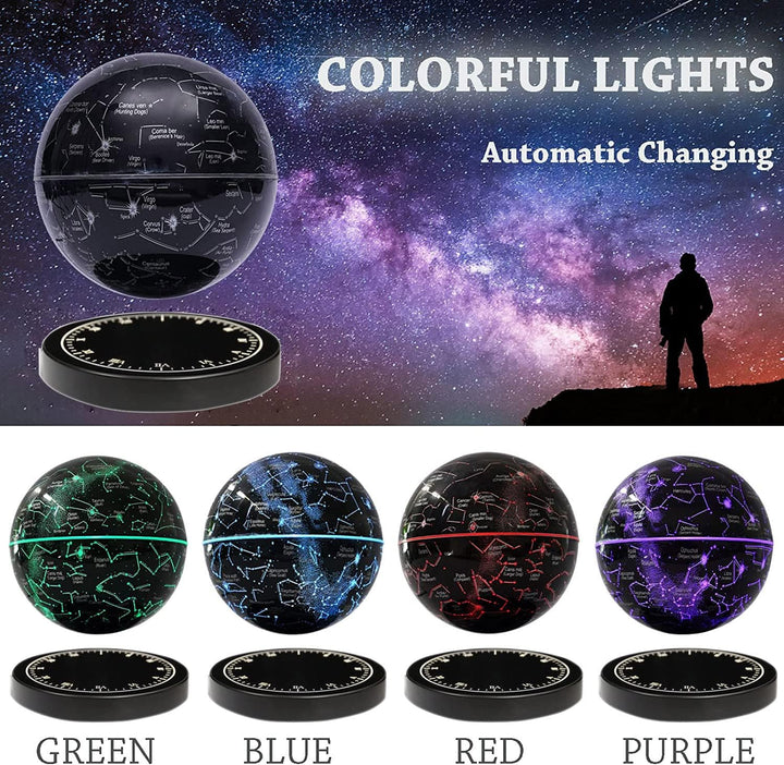 SkyOrbit | Lampe med svævende, roterende stjernebillede | Magnetisk levitation