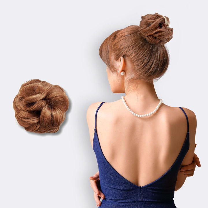 BunPop hårforlængelses-scrunchie