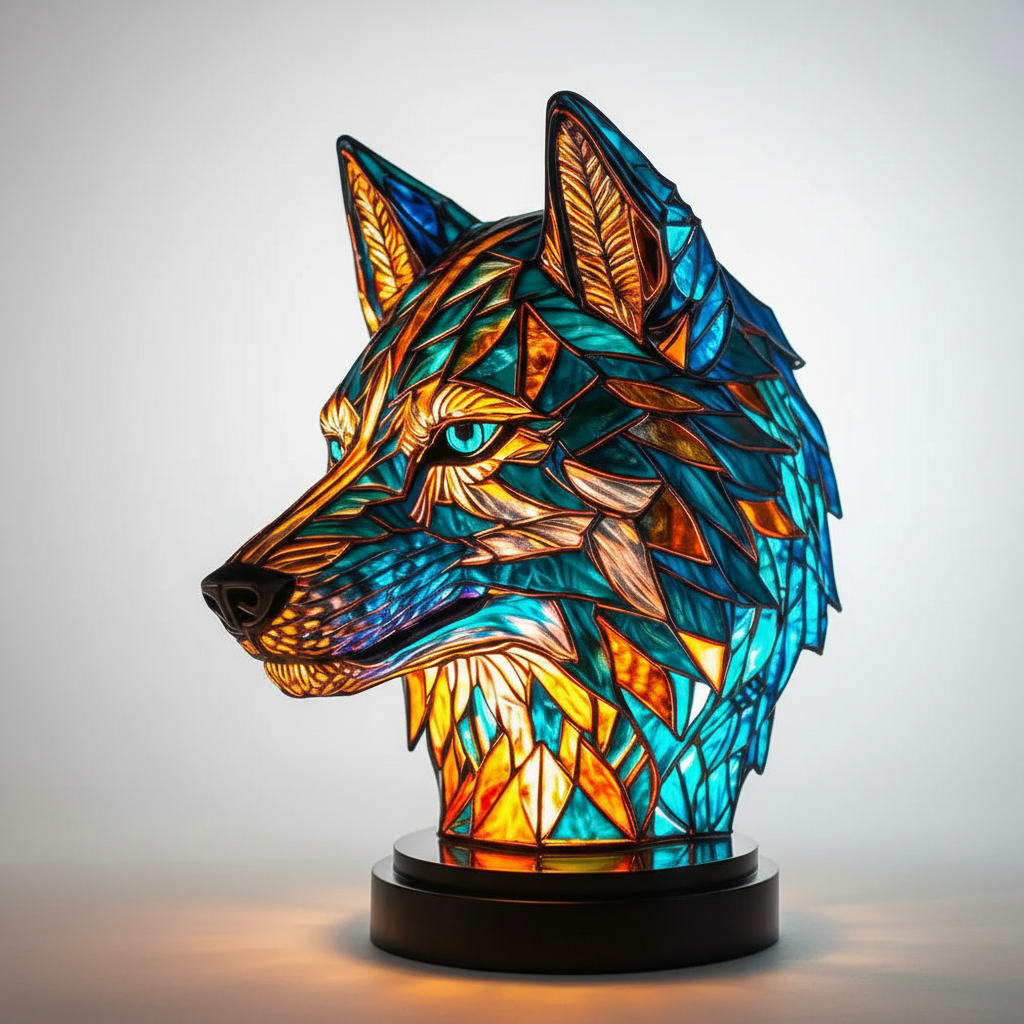 Kunstfærdig bordlampe - AnimalGlow