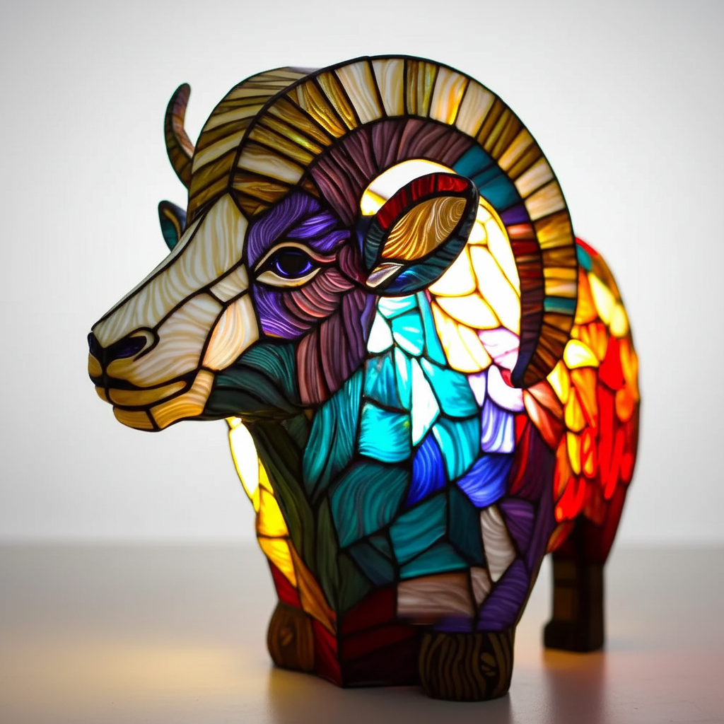 Kunstfærdig bordlampe - AnimalGlow