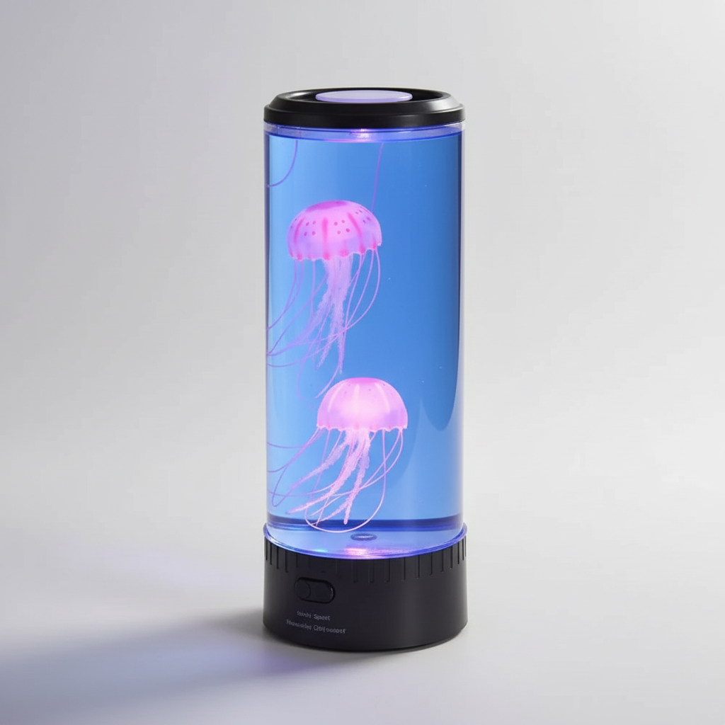 Cylindrisk LED-vandmandslampe - Jellyglow