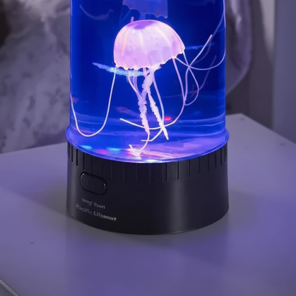 Cylindrisk LED-vandmandslampe - Jellyglow