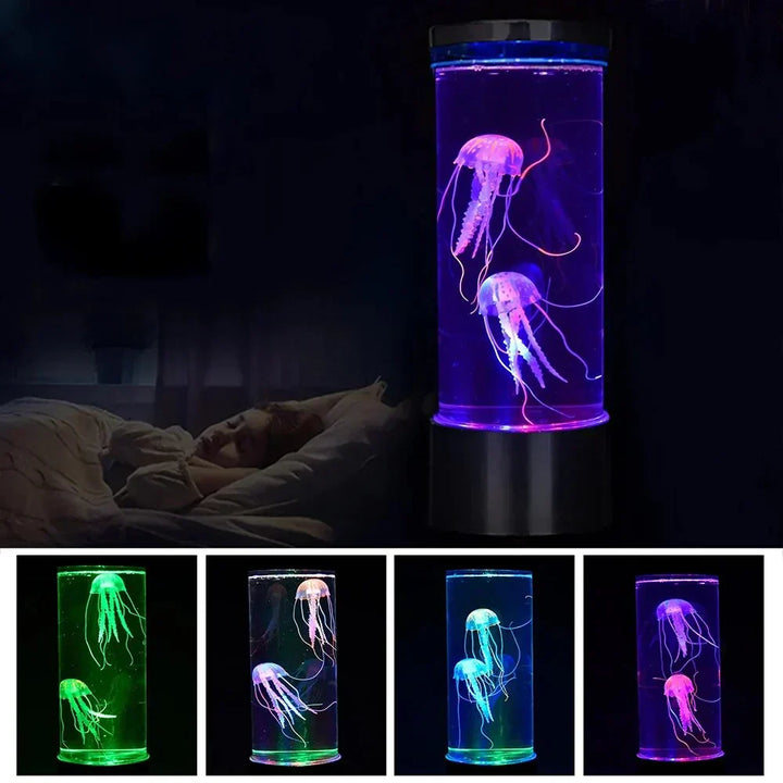 Cylindrisk LED-vandmandslampe - Jellyglow