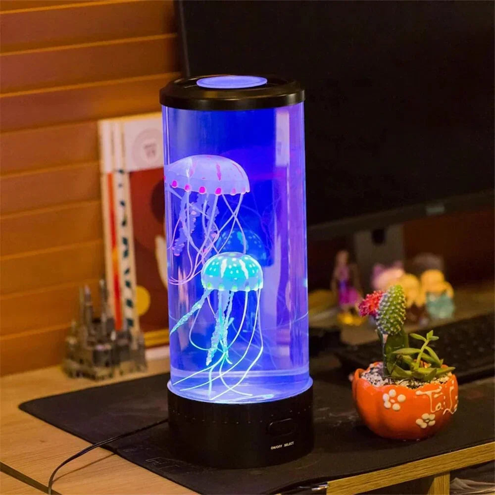 Cylindrisk LED-vandmandslampe - Jellyglow