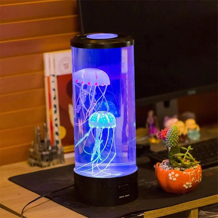 Cylindrisk LED-vandmandslampe - Jellyglow