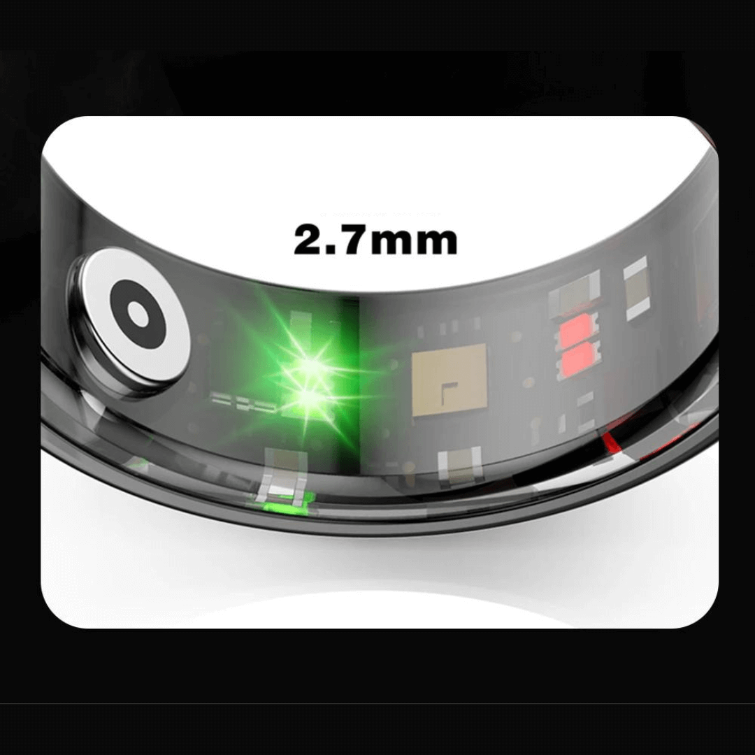 Sundhedstracker-ring i titanium – VitaRing