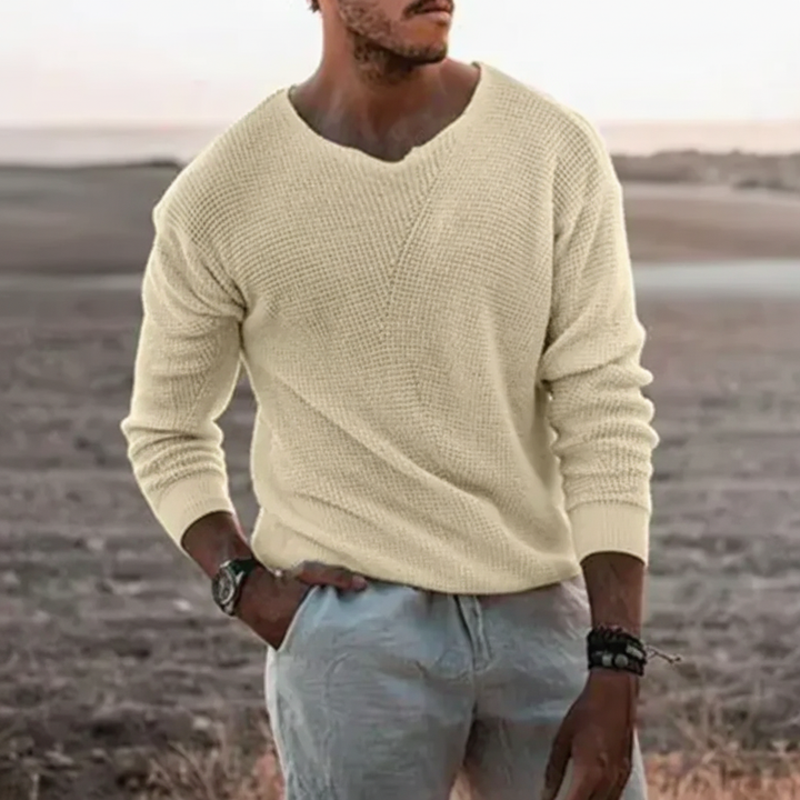 Langærmet strikpullover - WarmthSweater