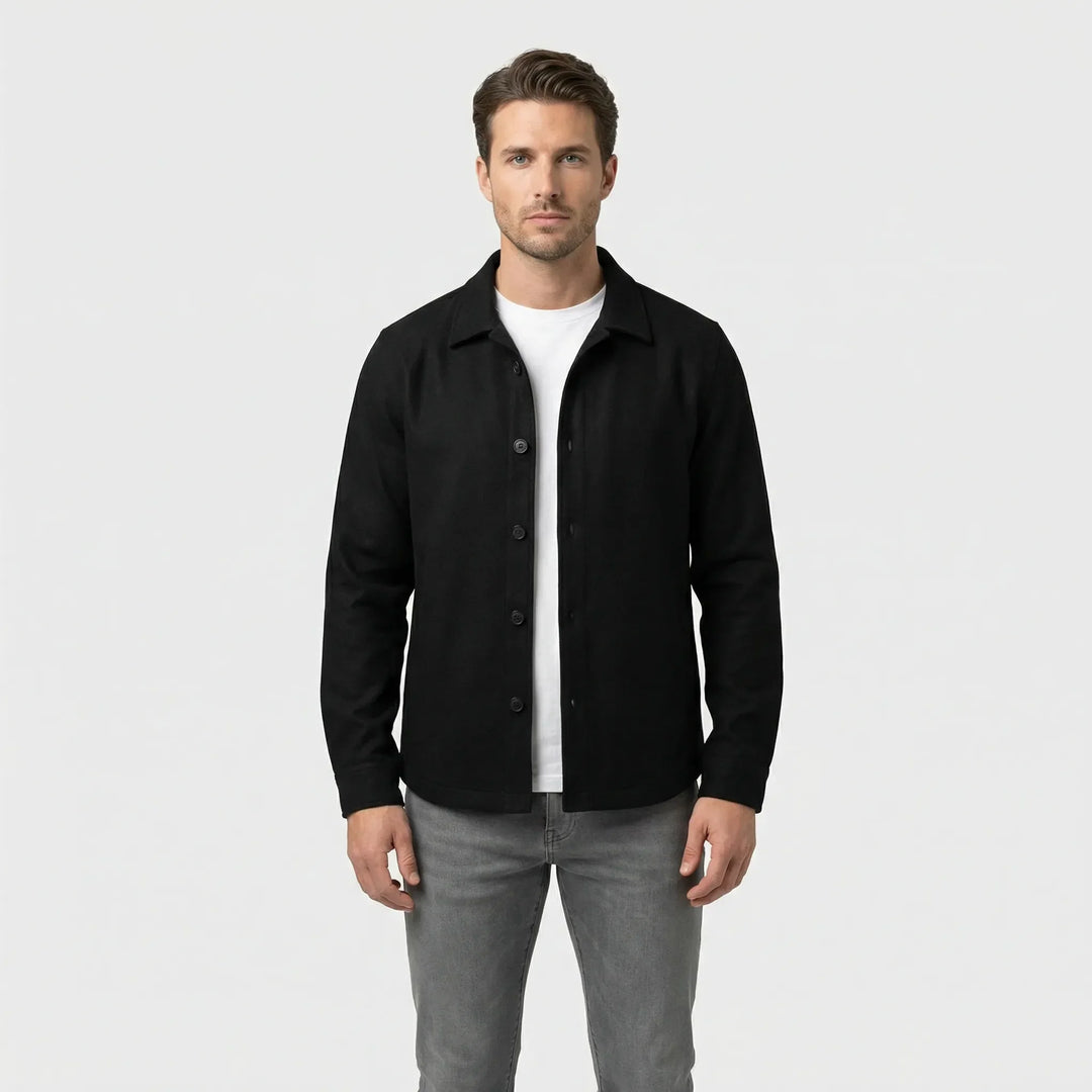Overshirt med lange ærmer og brystlommer - Pablo