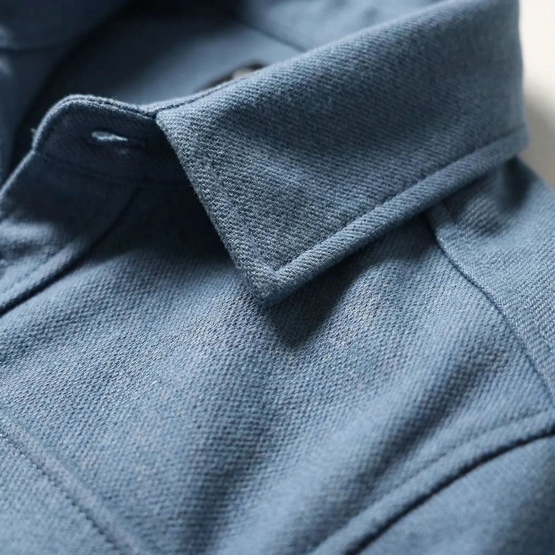 Overshirt med lange ærmer og brystlommer - Pablo