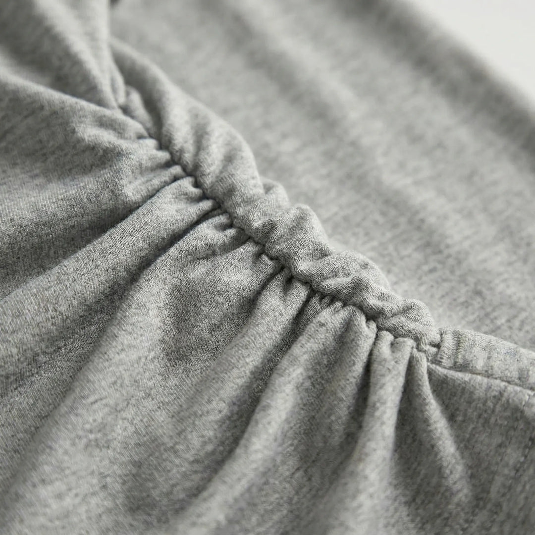 Langærmet bluse med folddetalje - Anastasia