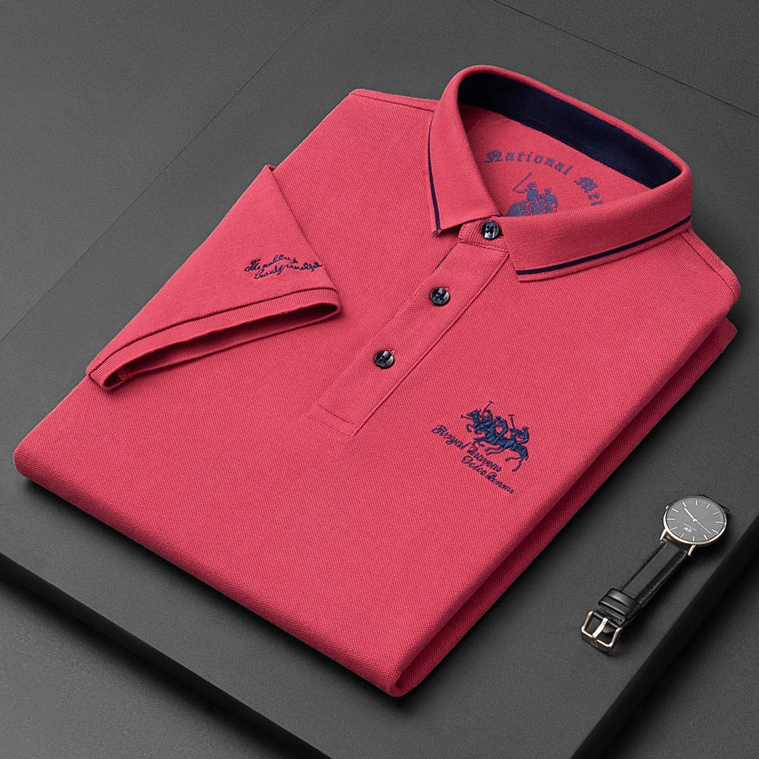 Trendy broderet polo - Henry