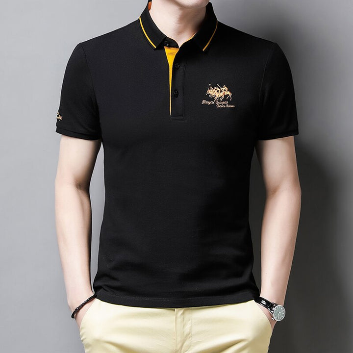 Trendy broderet polo - Henry