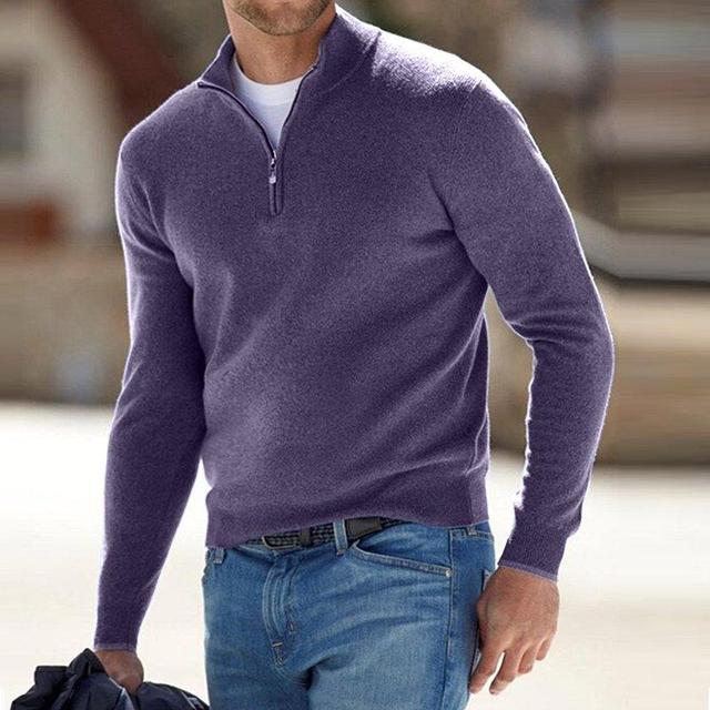 Merino herresweater med V-hals – Torino