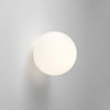 Moderne LED-globevæglampe i mat glas, 1 lyskilde