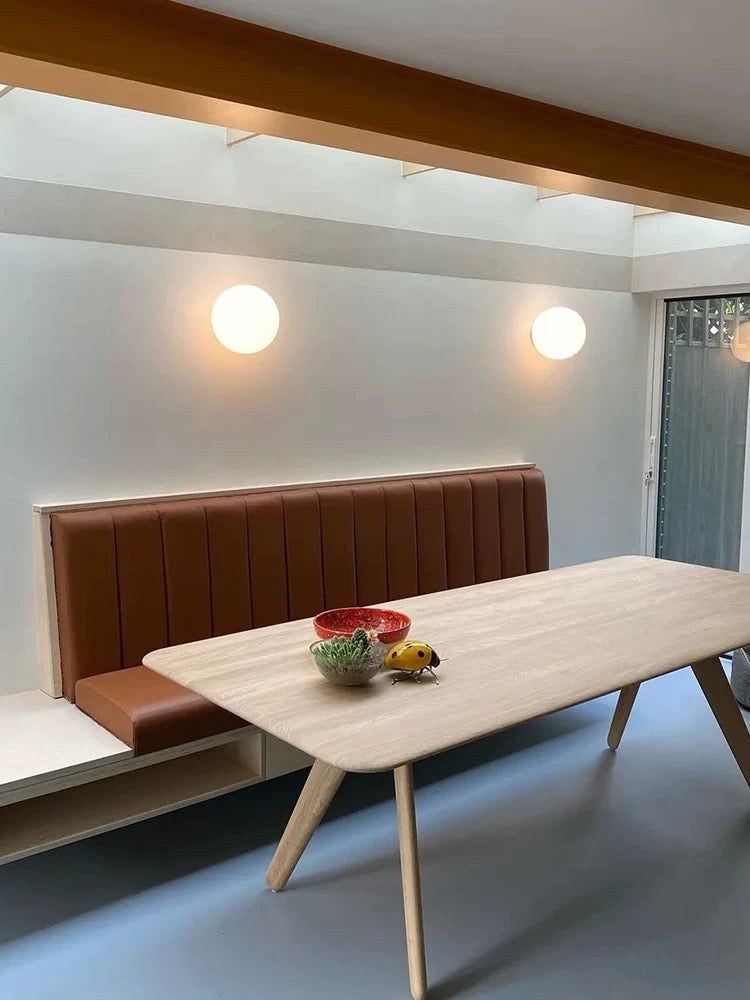 Moderne LED-globevæglampe i mat glas, 1 lyskilde