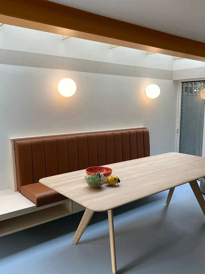 Moderne LED-globevæglampe i mat glas, 1 lyskilde
