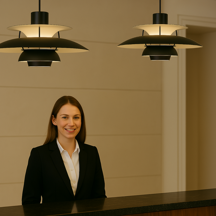 Moderne rund LED-loftlampe – dæmpbar & holdbar – stilfuld belysning til stue, spisestue & kontor