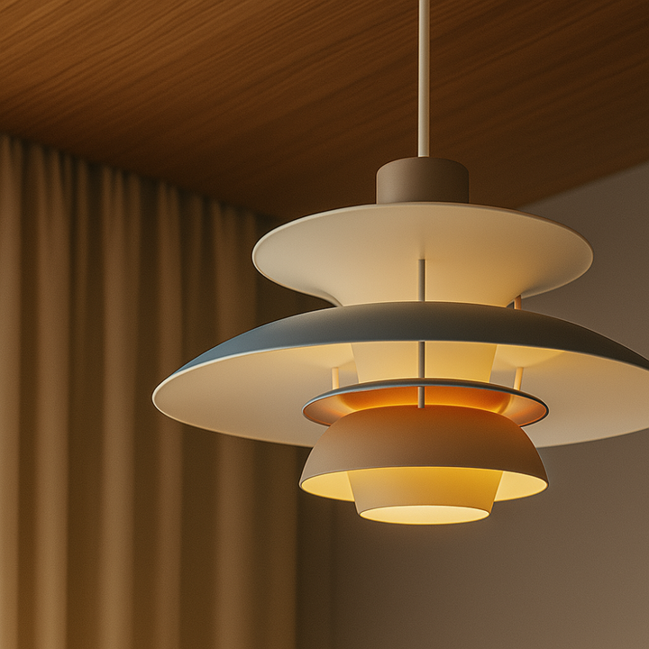 Moderne rund LED-loftlampe – dæmpbar & holdbar – stilfuld belysning til stue, spisestue & kontor