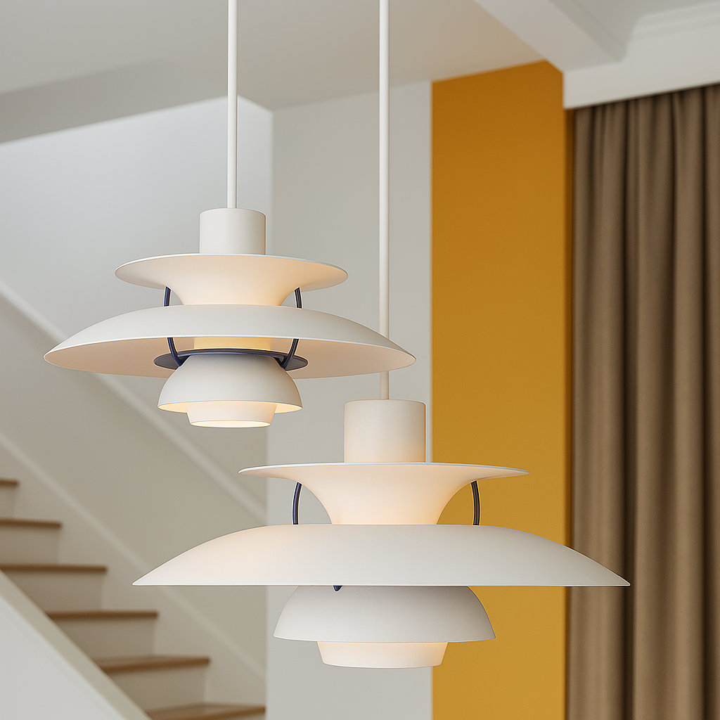 Moderne rund LED-loftlampe – dæmpbar & holdbar – stilfuld belysning til stue, spisestue & kontor