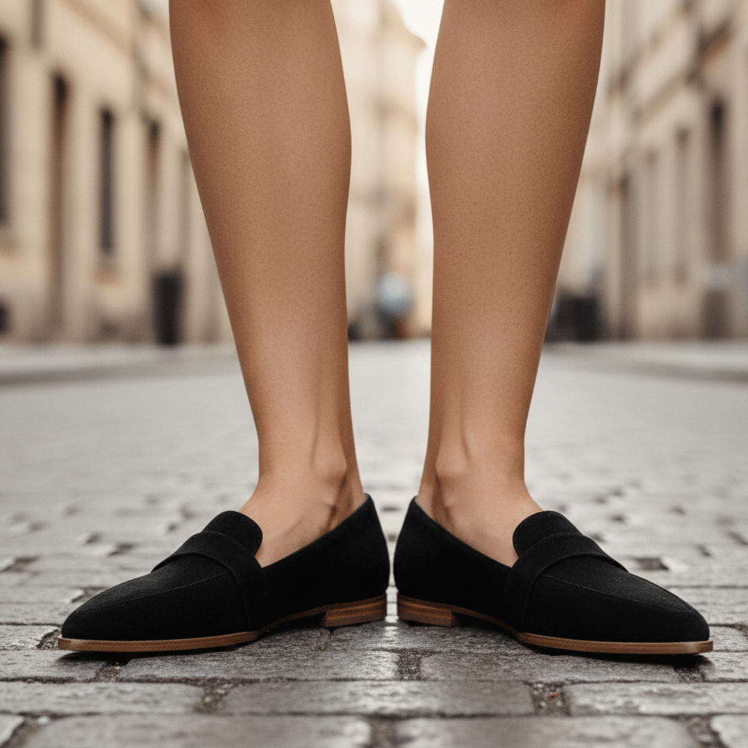 Loafers til damer med spids tå – klassiske flade mokkasiner