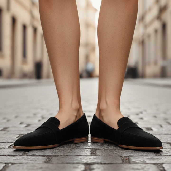 Loafers til damer med spids tå – klassiske flade mokkasiner