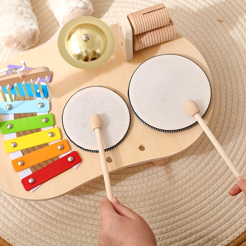 Montessori-musikbord i træ – alt-i-et musikinstrumentsæt til børn
