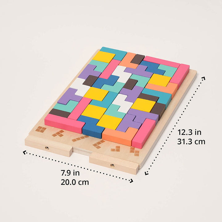 Tetris-puslespil i træ - hjernegymnastik, der vokser sammen med dit barn