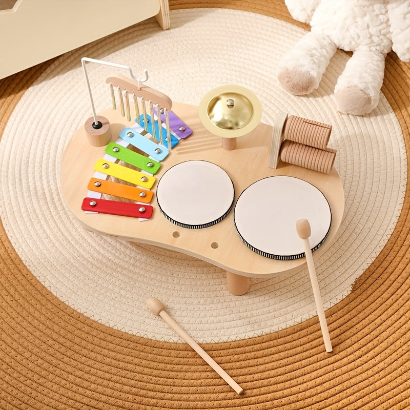 Montessori-musikbord i træ – alt-i-et musikinstrumentsæt til børn