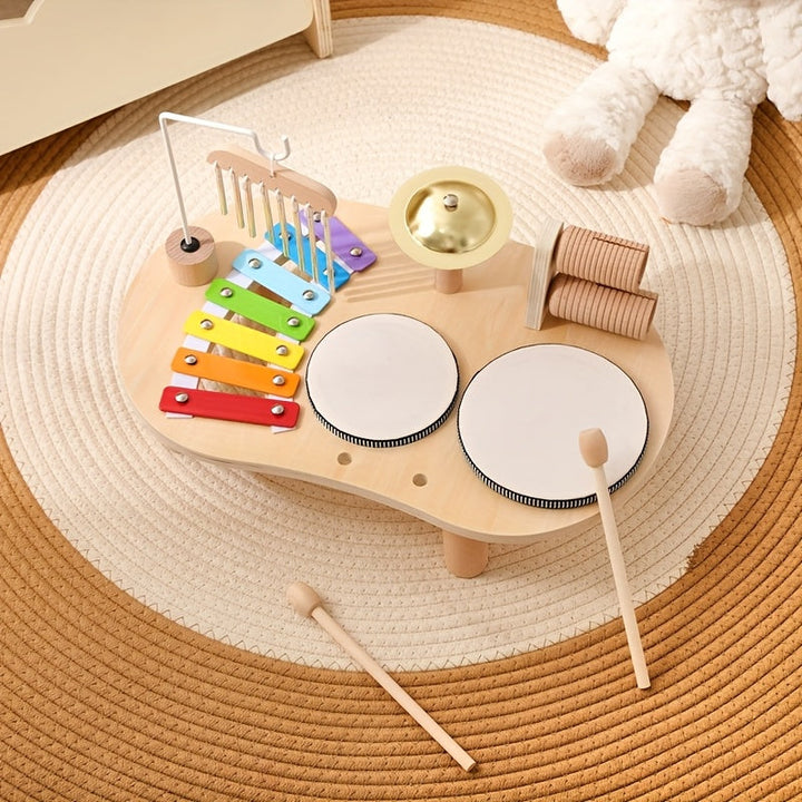 Montessori-musikbord i træ – alt-i-et musikinstrumentsæt til børn
