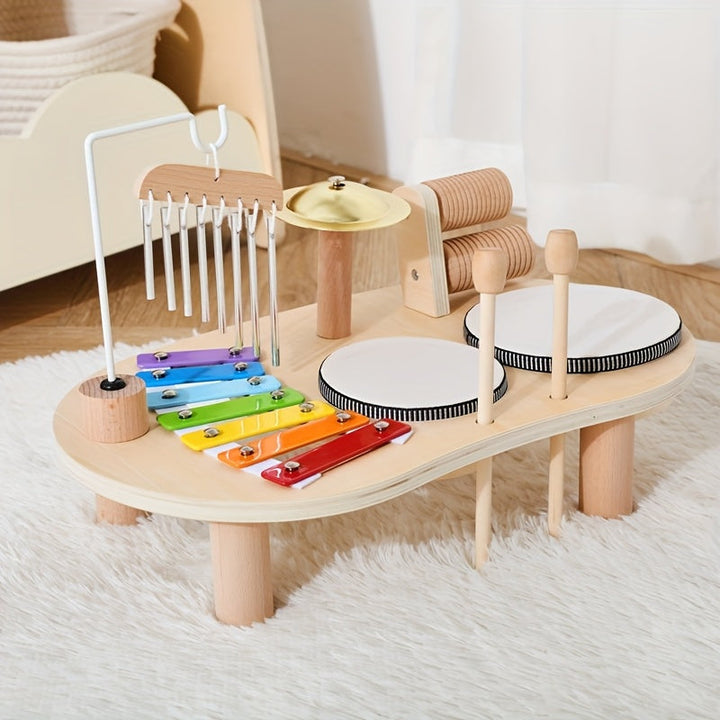 Montessori-musikbord i træ – alt-i-et musikinstrumentsæt til børn