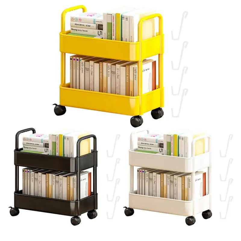 BookRacer – Mobil bogvogn med 2 hylder