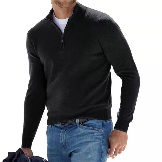 Merino herresweater med V-hals – Torino