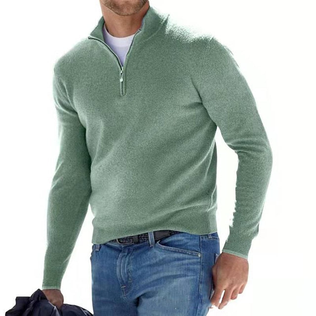 Merino herresweater med V-hals – Torino