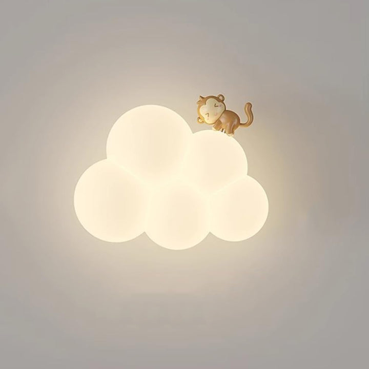 Vægmonteret natlys til børn, LED-lampe i skydesign